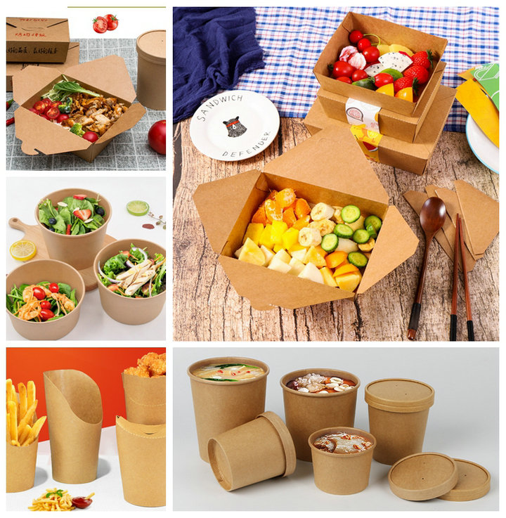 Food Grade Brown Kraft Paper For Take Away Boxes 300gsm 350gsm Tear Resistant