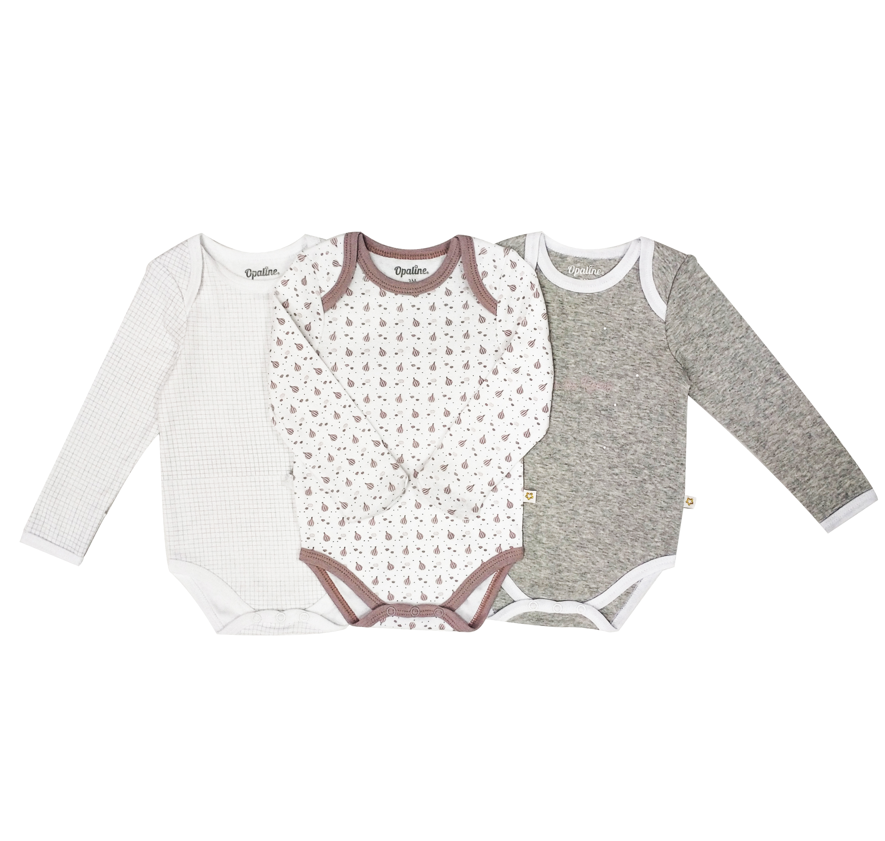 Comfortable and Cute 100% Cotton Longsleeve Infant Bodysuit with Ruffle Detailing