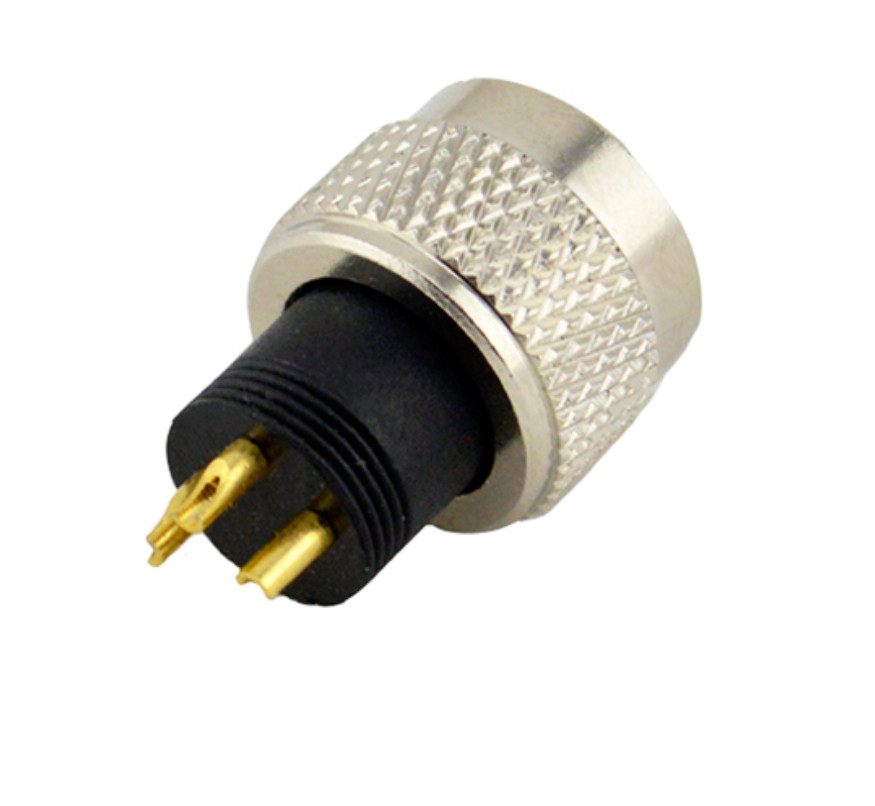 M8 Circular 2 3 4 5 Pin Cable Sensor Plug IP67 Straight Cable Plug Panel Front Mount Socket Connector