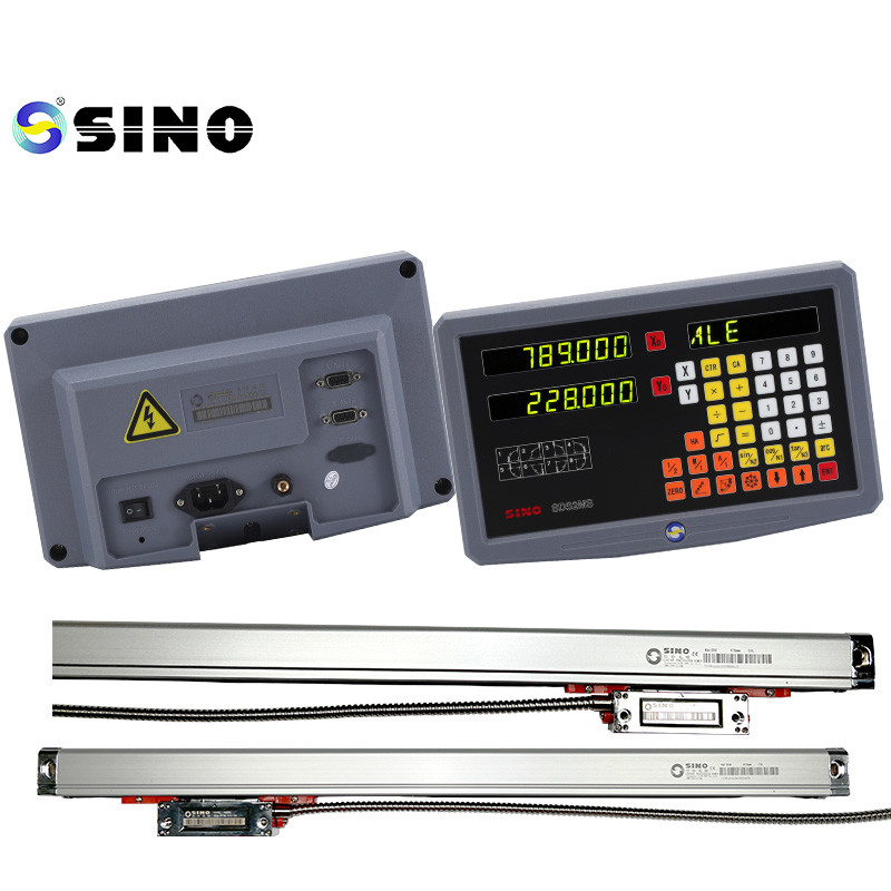 SINO Digital Readout SDS 2MS 2-Axis Magnetic Scale Dro With Linear Encoder Kit For Milling Machines