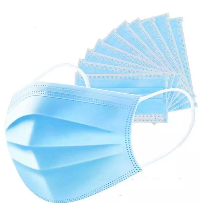 Protective Medical 50pcs Disposable Non Woven Face Mask For Dust