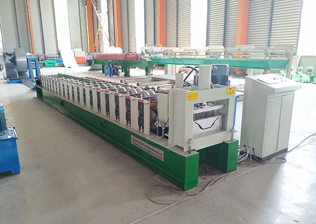 A/C Motor Downspout Roll Forming Machine , Gutter Bending Machine For Drainage System