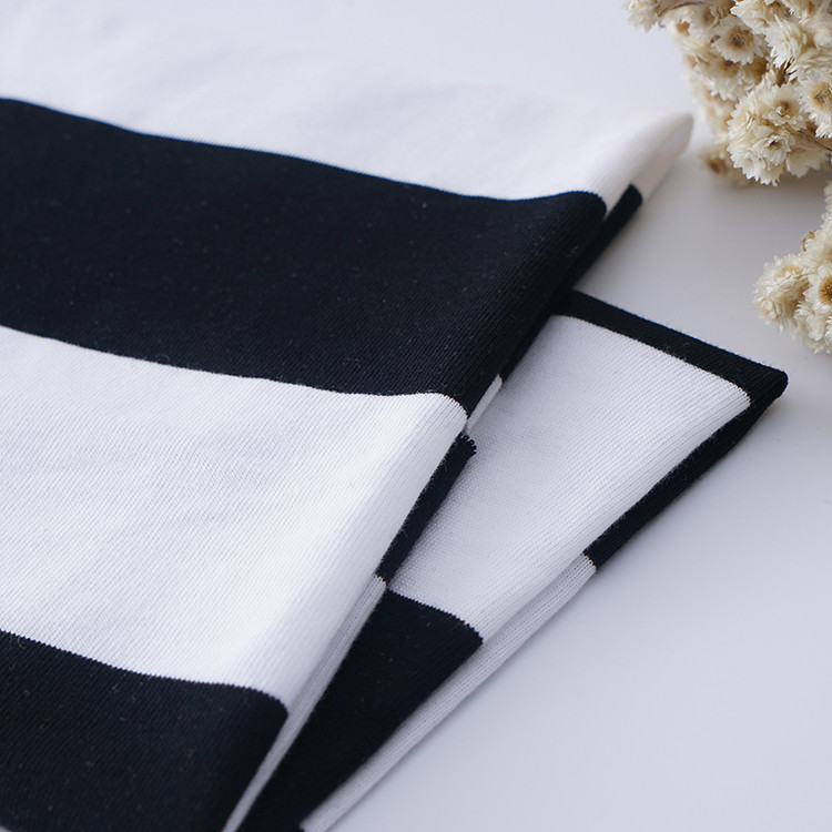 Breathable And Smooth Soft Clear Texture Striped Knit Fabric For Tracksuit