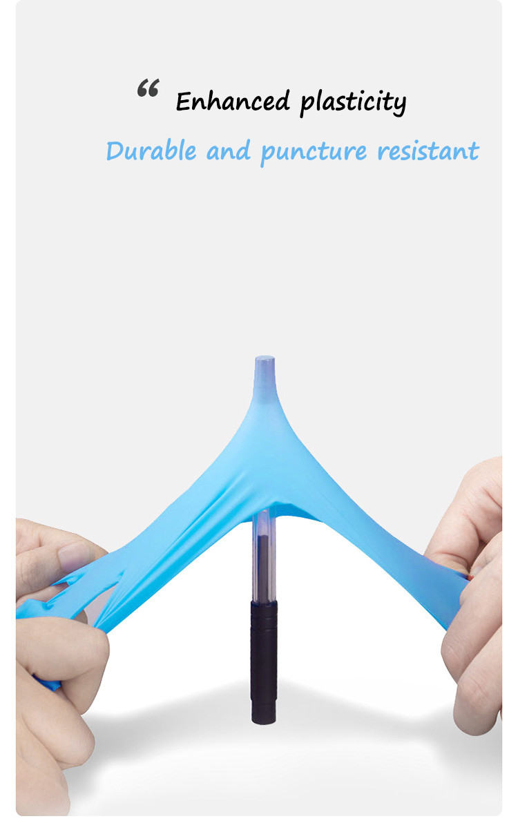 Blue Synthetic Disposable Gloves Multiple Purpose Customized Logo