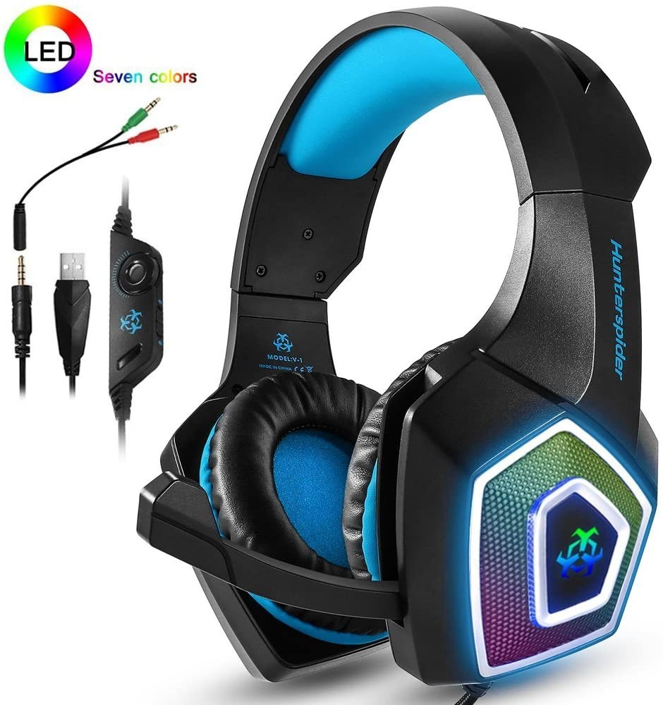 Hunterspider V1 DC5V 117dB 3.5mm USB Gaming Headset