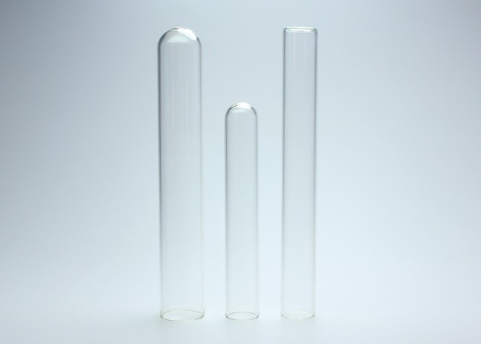 Borosilicate Glass Test Tubes Customized Size Clear Color ISO Certificated