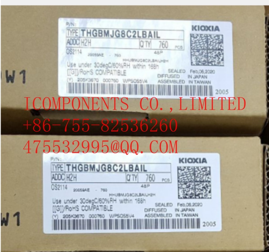THGBMFG8C2LBAIL KIOXIA Nand Flash Card 32G-byte 3.3V Embedded MMC 153-Pin WFBGA (Alt: THGBMFG8C2LBAIL )