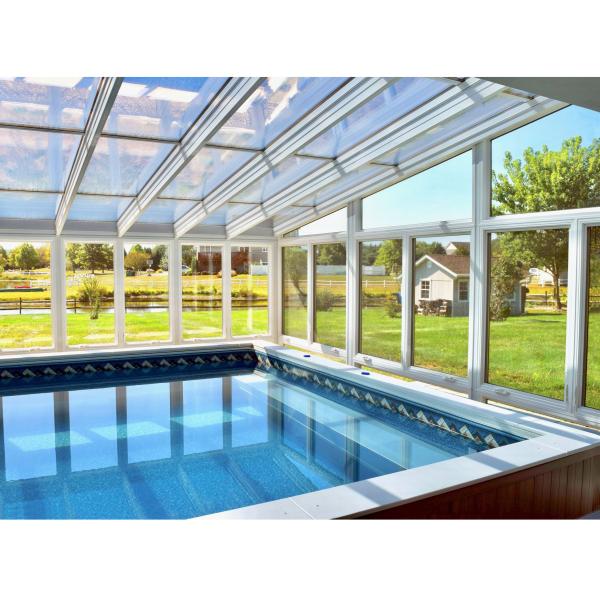 Heat Preservation Clear Laminated Glass Greenhouse Inclined Roof Glass Enclosed
