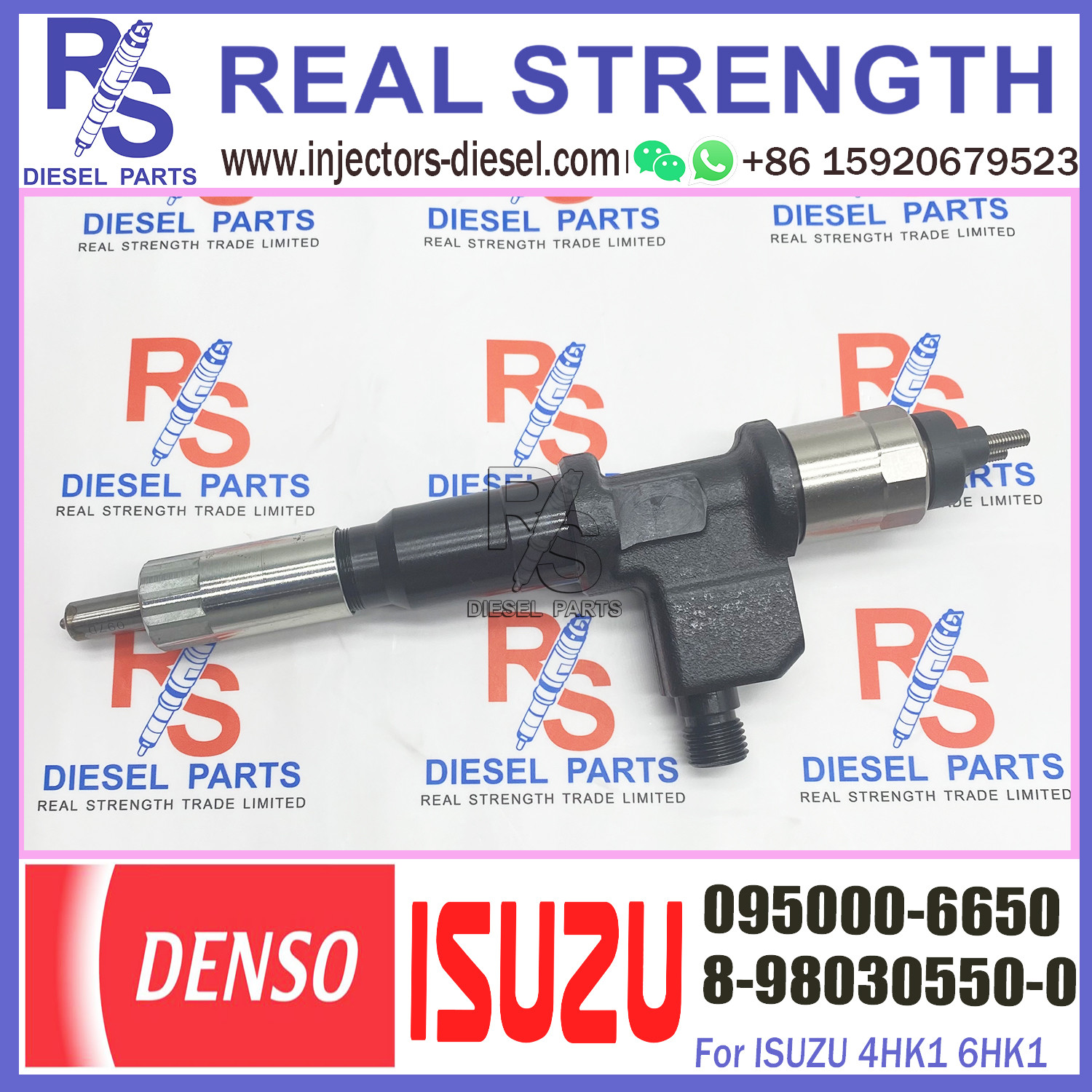 Common Rail Diesel Fuel Injector nozzle assy 095000-1560 8-98259287-0 295050-2510 095000-6650 for Hitachi 6UZ1 Excavator
