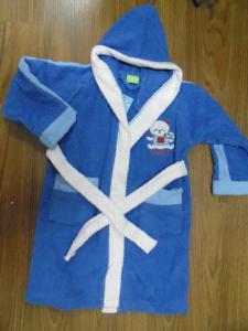 Buy cheap cotton woven terry fabric embroidered boy hooded Bath Robes product