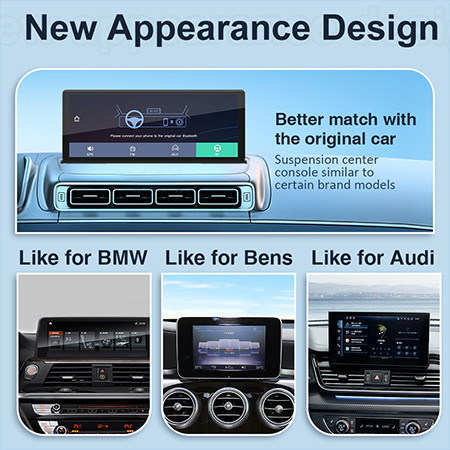 NEW 11.3 inch UHD 4K WIFI Dashcam Wireless Carplay Android Auto Rearview Car DVR GPS Night Vision Video Recorder Black Box