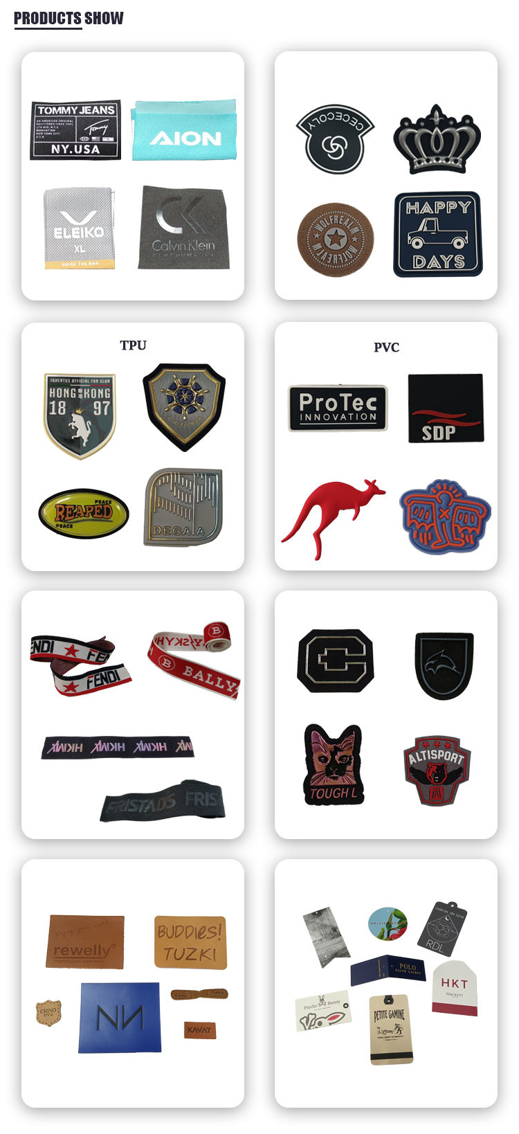 Fashion Style Strong and Hardwearing Jacquard Webbing Customized Logo