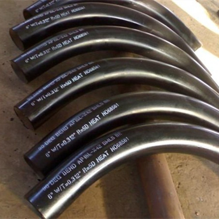 Black Seamless 20# Carbon Steel Bend Fittings 0.5 Inch