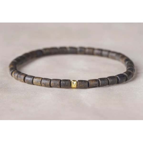 Brunei Wild Old Material Agarwood Bead Bracelet Hand String For Lovers Gift Nine Points Heavy Thin Perfume