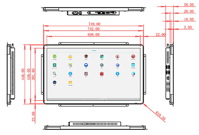 32-Inch Android Touch Vision Platform for Factory Dashboards, Smart City Infrastructure, Retail Interfaces, and Industrial Monitoring