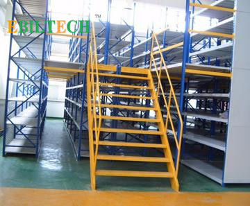 Structural Pallet Rack Mezzanine Systems Corrosion Protection Raised Storage Area