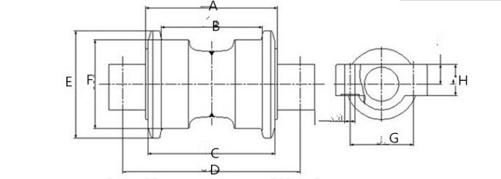 PC200-8 Track Roller Excavator Undercarriage Parts Komatsu Replacement Parts