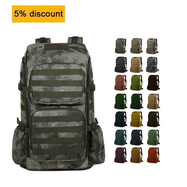 OEM Waterproof Tactical Outdoor Backpack , Unisex Camping Mountaineering