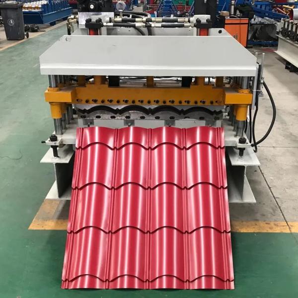 High Speed 840mm step tile roll forming machine Roof Glazed Tile Roll Forming Machine