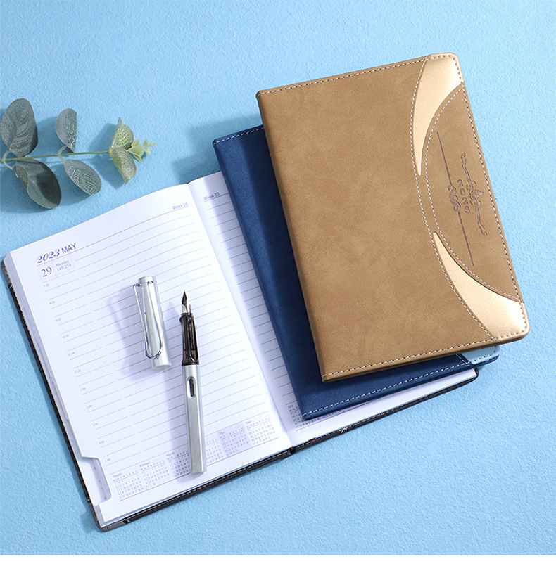 100 Sheets Inner Pages A5 Diary Leather Journal Hardcover Planner Printed Notebook