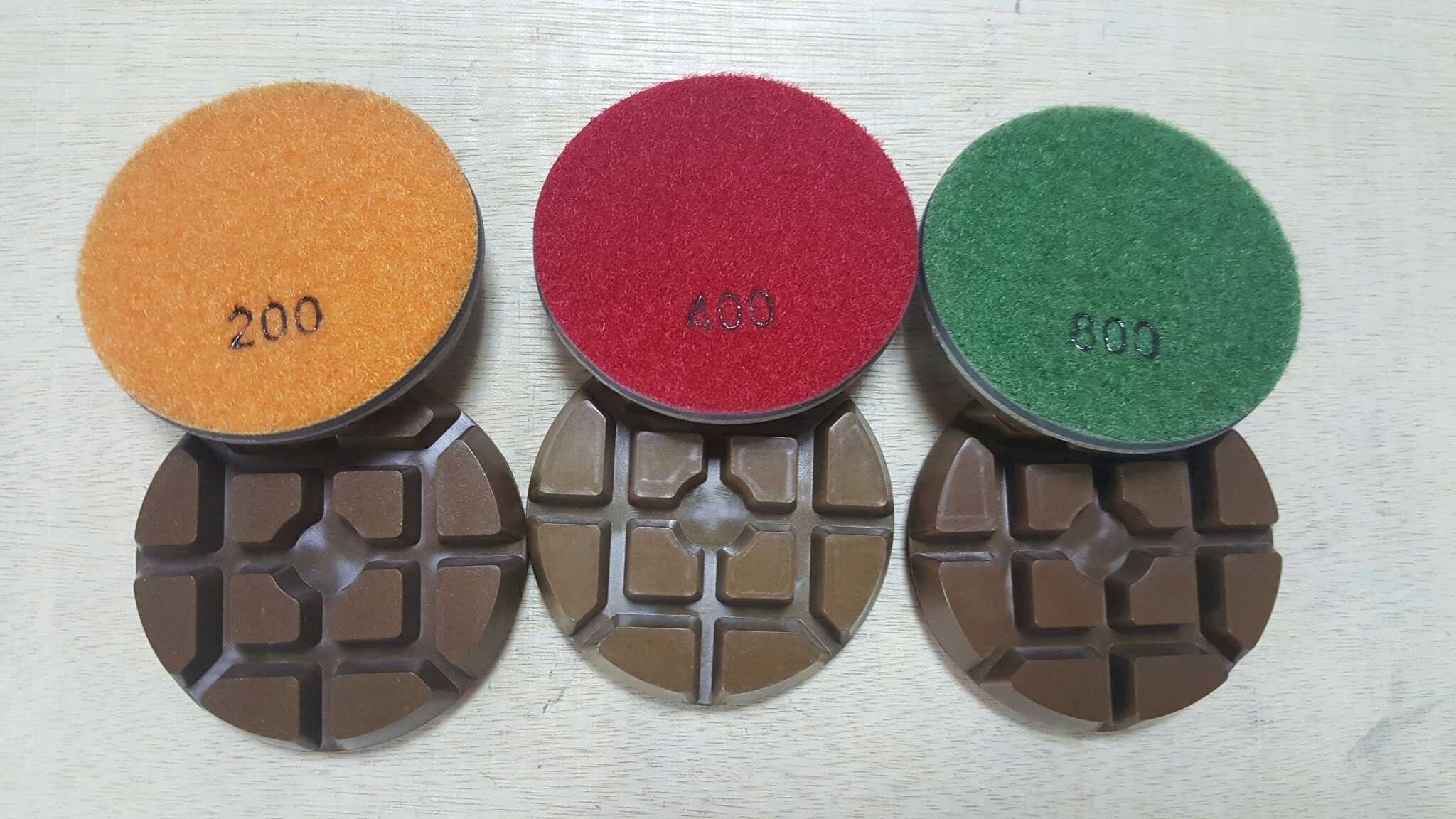 3 Inch Resin Bond with Copper Bond Dry and Wet Polishing Pad Grinding Disc