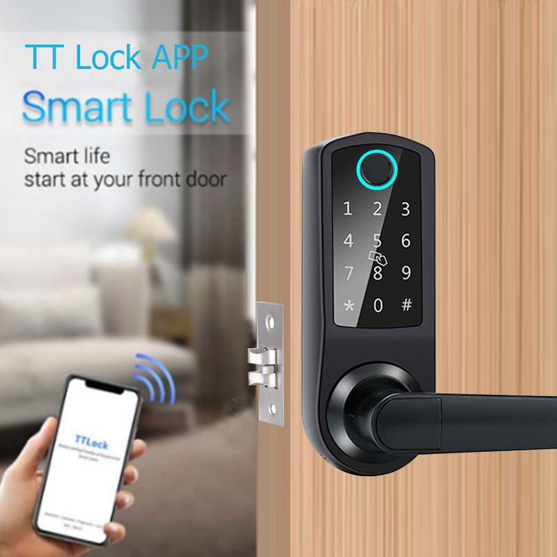WiFi Biometric Fingerprint Digital Keyless Door Lock Aluminium Alloy