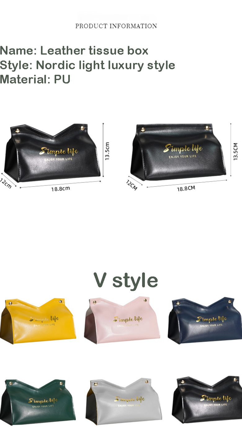 Custom Mini PU Leather Car Tissue Box Holder for Chic and Practical Storage