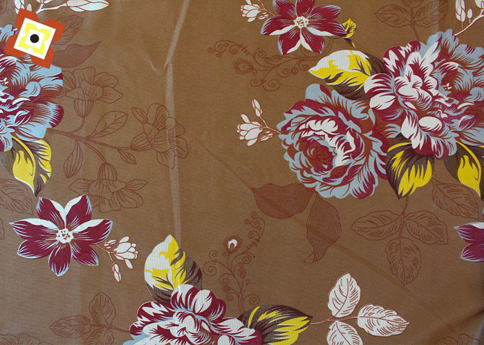 Our Factory Sells Gold Powder Disperse Warp Knitted Printed Mattress Fabric Directly