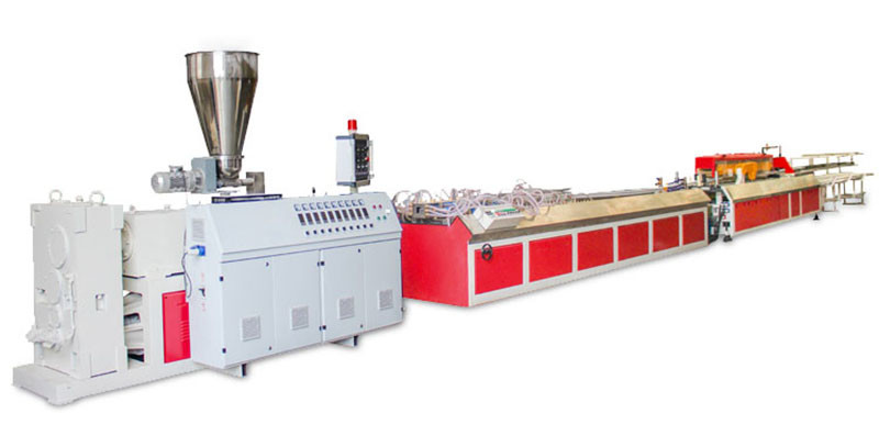 150 To 320Kg/H PVC Profile Extrusion Line Electric Cable Trunking Extruder Machine With Punching