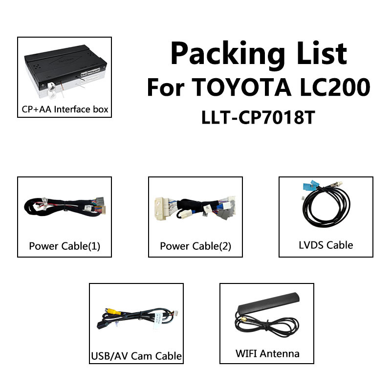 Toyota Wireless Carplay Android Auto Interface for Land Cruiser 200 V8 LC200 2012-2015