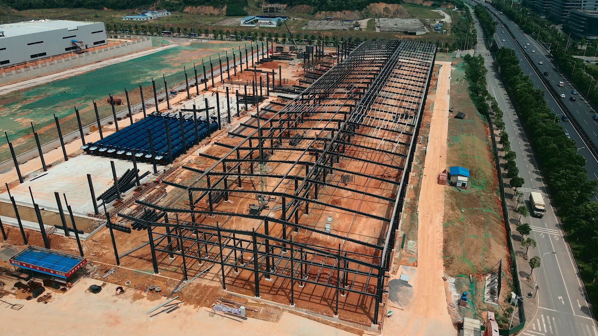 Prefab Steel Structure Homes Steel Barn House Workshop Metal Shed Logistics Factory Warehouse