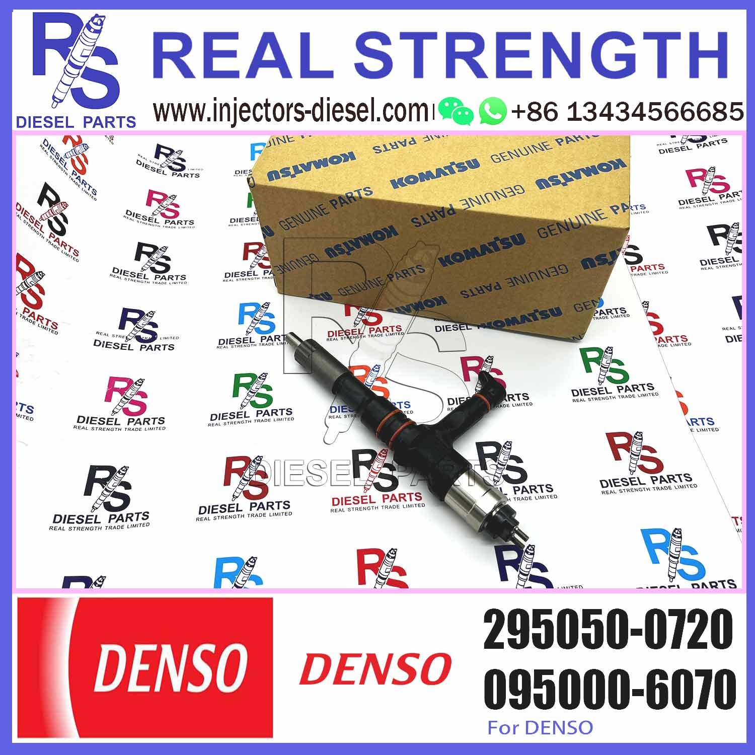 High Quality Common Diesel Fuel Injector 295050-0720 for Komatsu Engine Parts