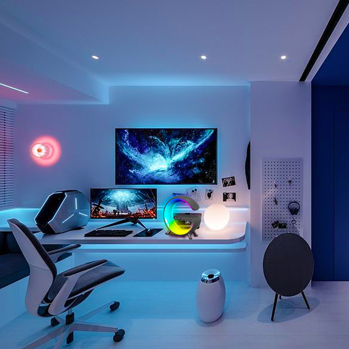 Large And Small Sizes G Speaker Lamp with Bluetooth and Voice Control