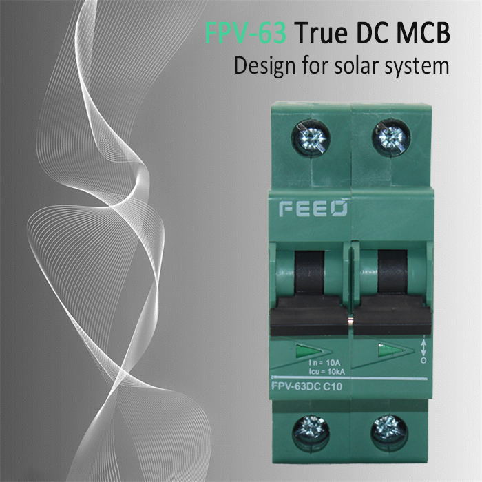 automatic feeo 2p circuit breaker for pv system