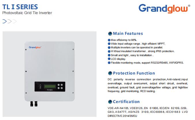 2000W Single Phase Grid Tie Solar Inverter, 2KW On Grid Solar power inverter