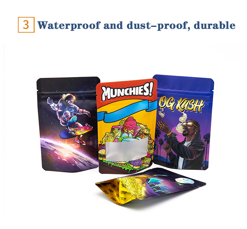 Recyclable Eco-Friendly Food Packaging Bags Self-Standing Zipper Bags Custom Printed Environmentally Friendly Bags