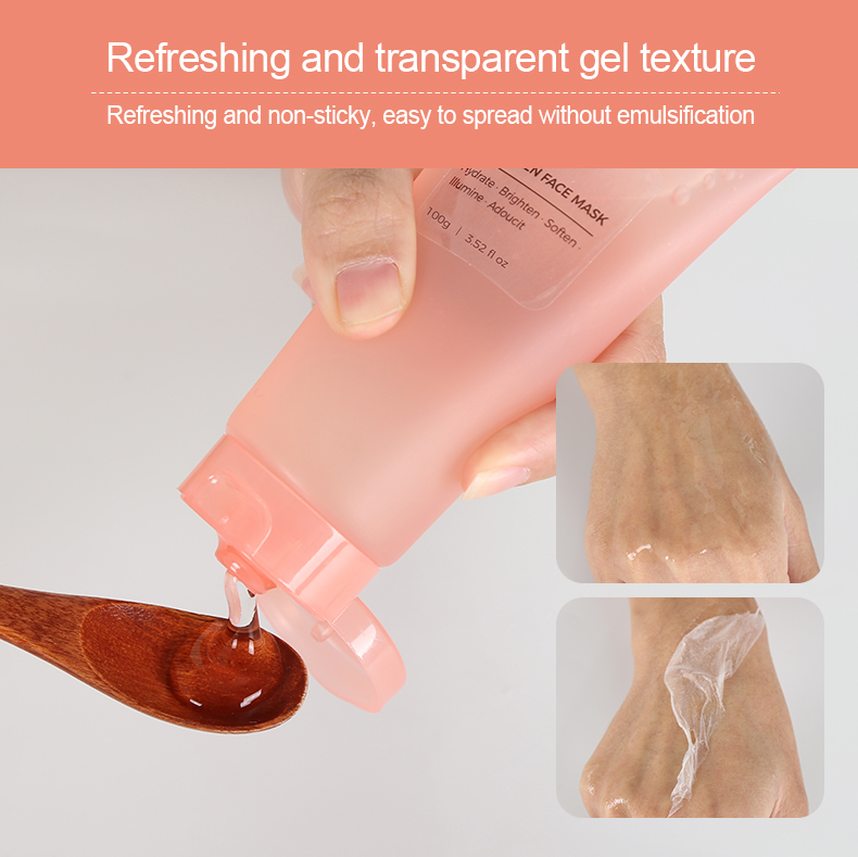 Face Masks Vitamin C Collagen Overnight Sleeping Wrapping Facial Mask Moisturizing for Daily Use