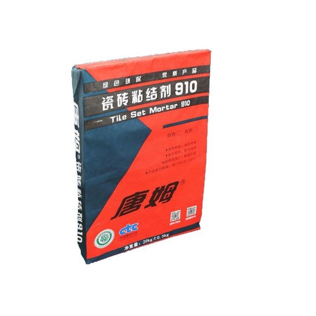 CMYK Color Pasted Valve Multiwall Paper Bags 50kg Kraft Paper Cement Bag