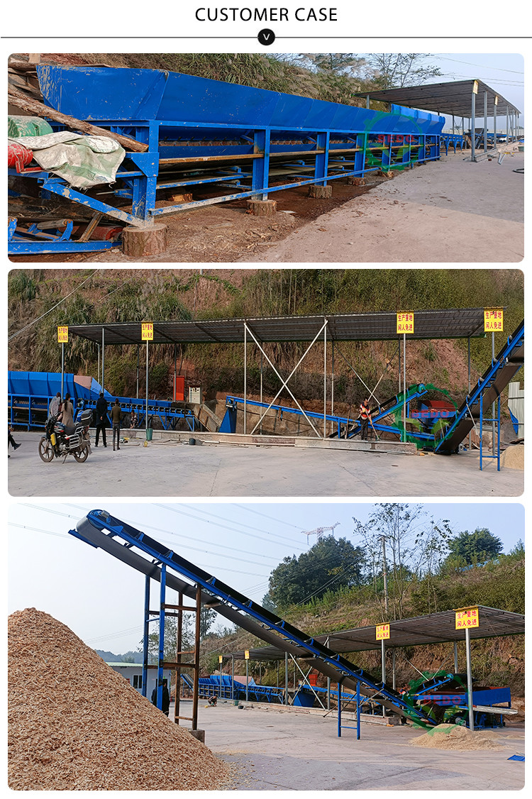 6M Double Roller Timber Tree Peeling Machine Wood Debarking Machine