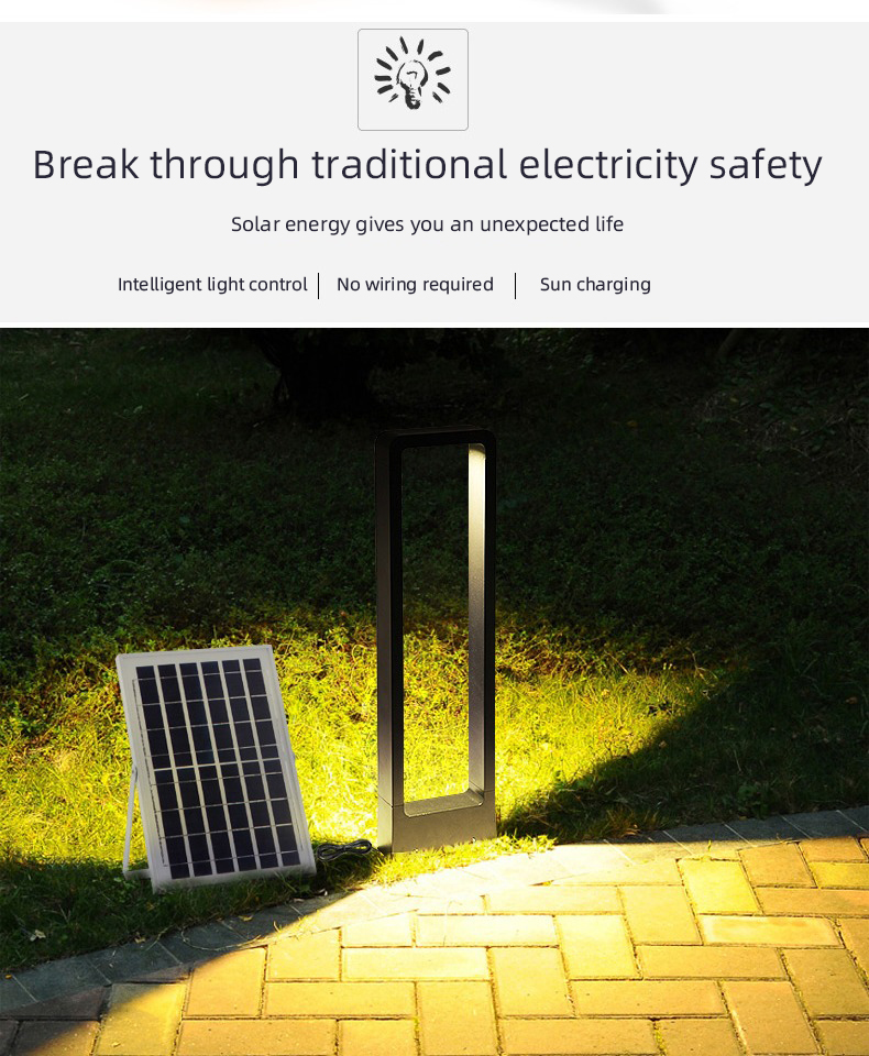 Villa Motion Sensor LED Light 6000K Motion Sensor Solar Landscape Lights