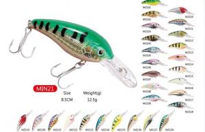 China Hard Plasctic Lures Wobblers Size 8.5cm, Weight 12.5g on sale