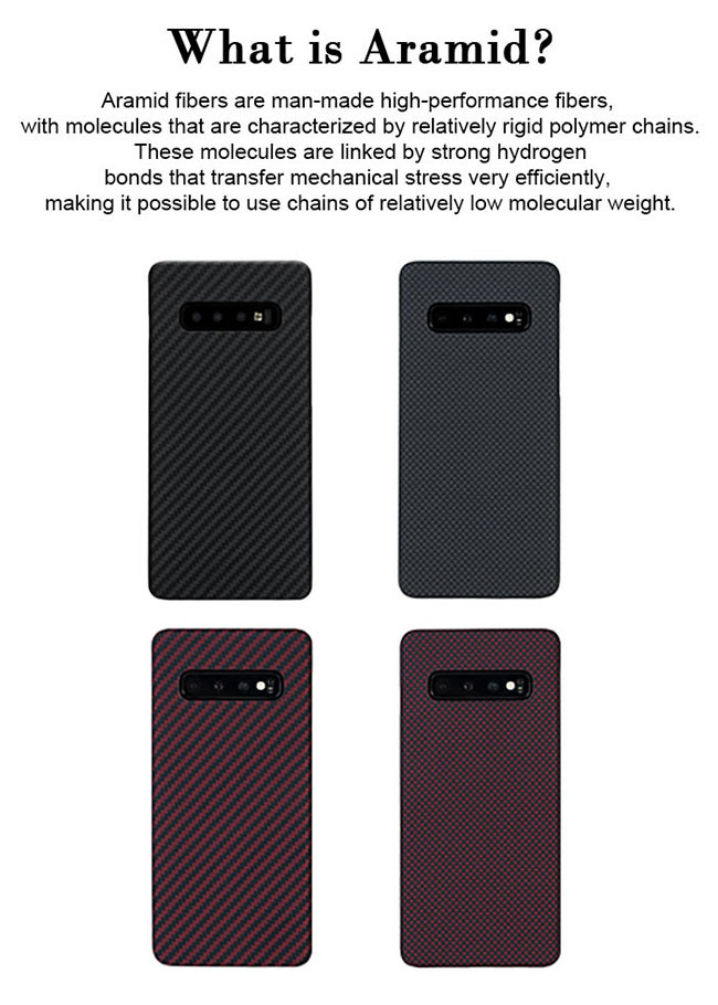 Eco Friendly Simple Style Aramid Samsung S10 Protective Case