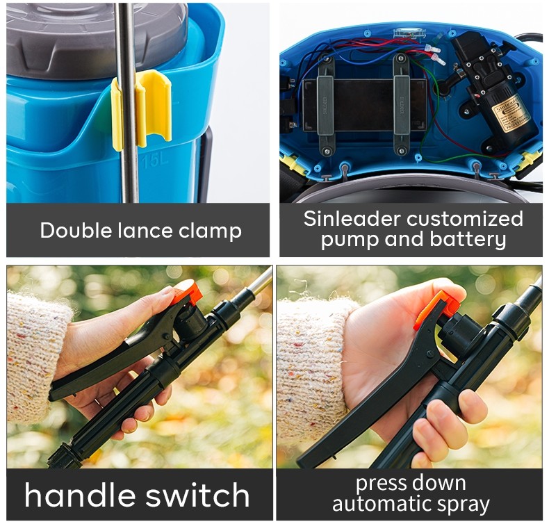 Double Pump Agricultural Pump Sprayer 20L Knapsack Boom Sprayer