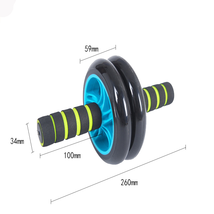 OEM 145*59cm BSCI Double Wheel Abs Health Abdomen Round Soft Gym With Handgrip