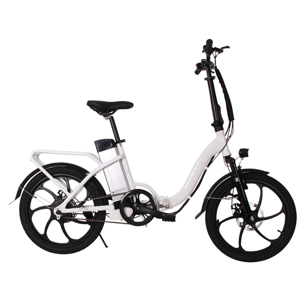 2019 most beautiful 20 inch foldable ebike with disc brake down tube battery position