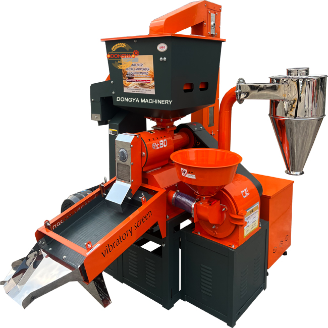 6N80L-9FC24 commercial rice mill machine 800KG per hour capacity with pulverise