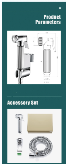 Sustainable Plastic Wall Mounted Zinc Bracket Shower Shataf Hand Spray Bath Bidet Faucet