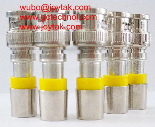 BNC male compression connector for Coaxial cable RG59U high quality BNC coax connector