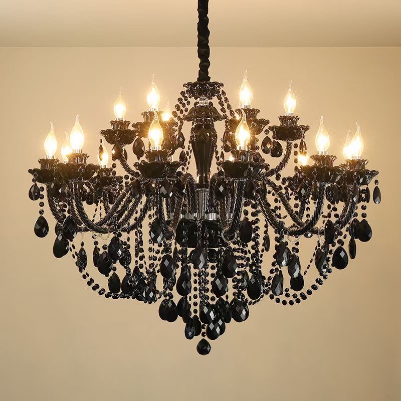 Modern Home Crystal Ceiling Lights For Living Room Kitchen Decoration Crystal 120cm