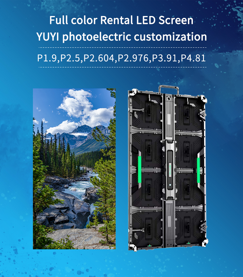 Indoor/Outdoor LED Video Wall Panel Pantalla Screen 500*1000mm P2.6 P2.9 P3.91 Rental Display with Performance